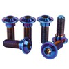 UHDFBDHF 6Pcs Titanium Bolt M8 x 20mm 25mm Motorcycle Rear