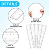 5 PCS 15cm Plastic Ruler Set Transparent Straight Ruler Measuring