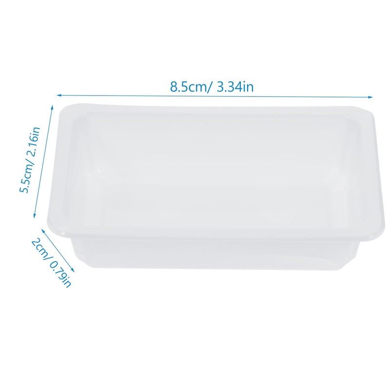 VILLCASE 100pcs Disposable Plastic Trays, Instrument Tray Medical Instrument Rectangular