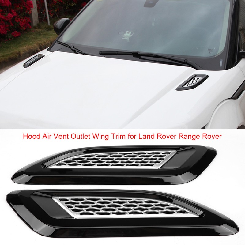 Exterior Hood Air Vent Outlet Wing Trim for Evoque 2012-2018