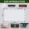 Clear Tarps Heavy Duty Waterproof, 6x10ft Upgraded Edge Heat Fused