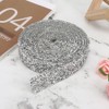 Rhinestones Trim Silver Base Ribbon DIY Hand Made Decoration Phone