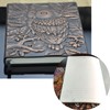 Copeflap Antique Notebook, a5, Owl Journal, Spell Book, Spell Book-style