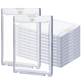 SWAWIS Pack of 10 Magnetic Card Holder 35PT Card Frame Card Holder Trading Cards UV Protection Card Sleeves Protective Covers