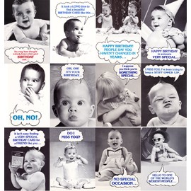 Family Album All Occasion Funny Greeting Card Assortment - Birthday, Friendship, Love, etc - 12 pack