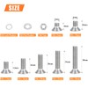 HELIFOUNER 146 Pieces M6 x 8mm /10mm /12mm /16mm /20mm