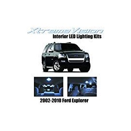 XtremeVision Interior LED for Ford Explorer 2002-2010 (11 Pieces) Cool White Interior LED Kit + Installation Tool