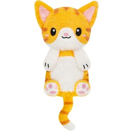 Orange Cat Microwavable 1.5 lbs Unscented Heating Pad for Women and Kids- Cute Soft Cozy Pillow Plush Heatable Warm Stuffed Animals - Kawaii Hot and Cold Plushie - Orange Cat Gifts for Girls and Women