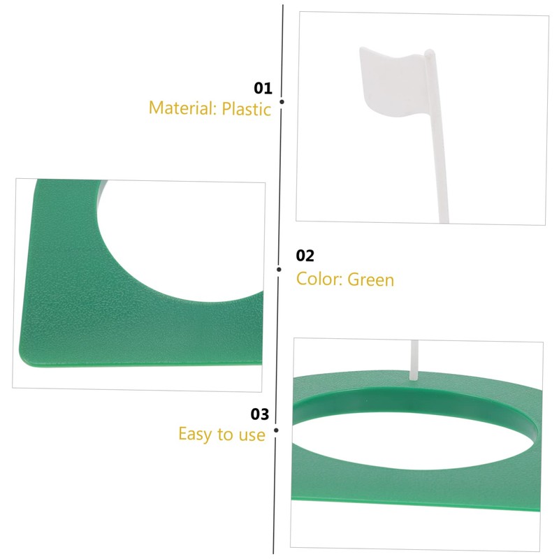 SUPVOX Golf Putting Cup Training Aid 2 Sets Plastic Indoor