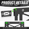 Flip-Up Universal Winch License Plate Frame Compatible with 10" Hawse
