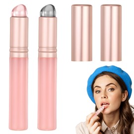 2pcs Silicone Lip and Concealer Makeup Brushes, Premium High Elastic Silicone Brush Set, Lip Mask Applicator Silicone Lip Brush, Reusable Cosmetic Tools for Lipsticks, Lip Balm, Concealer and Nail