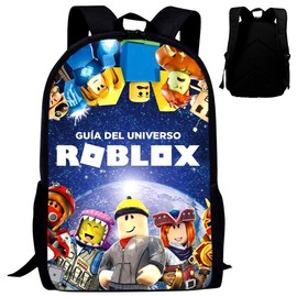 HYMBCFW Robllox Backpacks, Children's Backpack, 3D Printed School Backpack, Cartoon Children's Backpack, Cartoon Bag, Nursery School Bag, Anime Backpacks, Waterproof Daypack for Children, Gift (44 x