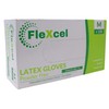 FleXcel Latex Powder Free Gloves Size Medium - Box of