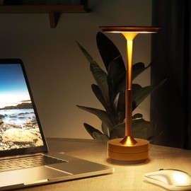 Bedside Lamp with Touch Control, Wireless LED Desk Lamp, Portable USB Charging, 3 Lighting Colours, Dimmable Table Lamp for Bedroom, Office, Living Room, Bar, Restaurant, Decoration, Gift