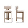 BESTANO 26” Counter Stools Set of 2 Counter Height Bar