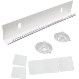 Hair Extension Holder,Hair Extension Hanger Weft Holder,Hair Extension Holder for Styling Hair,Acrylic Hair Extension Holder with 2 Suction Cups for Hand Tied Weft Full Bundle Tool Hair, (White)