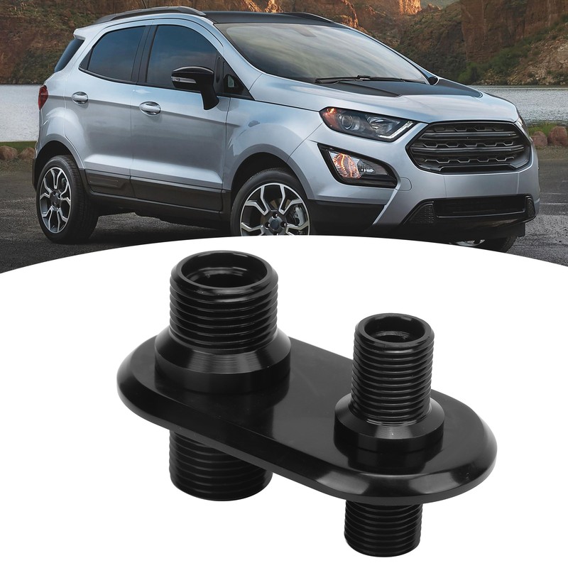 Car 2‑Port Air Conditioner Bulkhead Connector Universal Modification Replacement for