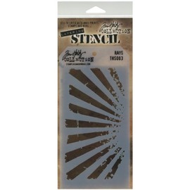 Stampers Anonymous Tim Holtz Layered Stencil 4.125"x8.5", Rays