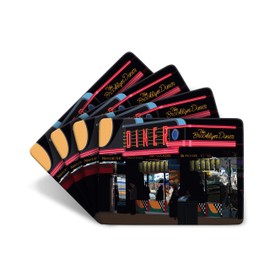 New York"Diner" Set of 4 Table Mats Placemat - American USA Gift by Leslie Gerry