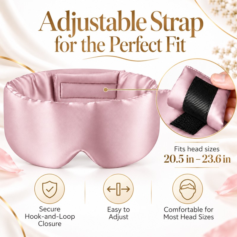 Mulberry Silk Sleep Mask for Comfortable Rest – Soft Light-Blocking
