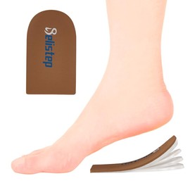 Relistep Heel Lift Cushion Relieves Heel Pain,Heel Cracking for Foot Length Differences,Heel Lifts,Plantar Fasciitis Pain 4 Layer Heel Pads for Women (Large)