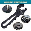 YWallkers Adjustable AN Hose Fitting Wrench Spanner 3AN-16AN Lightweight Aluminum