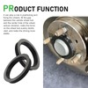 Bawkars 4 PCS Wheel Hub Centric Rings, 73.1mm-60.1mm Plastic Reducer