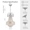 WUZUPS Crystal Chandelier French Empire Pendant Flushmount Ceiling Light Modern
