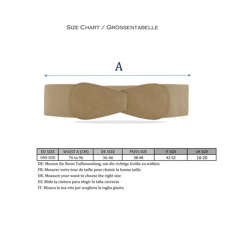 Van Der Rich ® - Obi Belt Elastic Stretchy Width