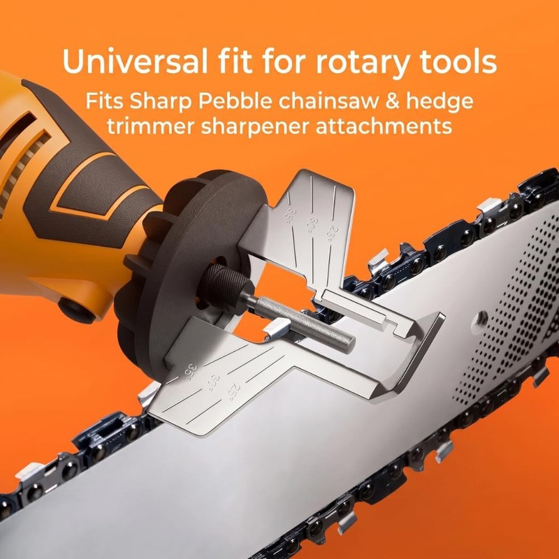 Sharp Pebble 7/32" Chainsaw & Hedge Trimmer Sharpener Bits, 8-Piece
