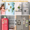 Zalizr 6 Pack Acrylic Magnetic Frames for Refrigerator, Clear Picture