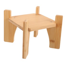 Mobestech Wooden Beverage Dispenser Stand Multi Functional Square Holder for Teapots Flower Pots Fish Tanks Creative Design for Home Decor Compact Portable Versatile Use