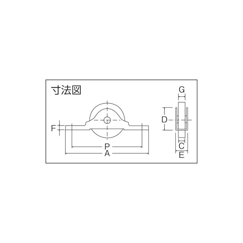 TRUSCO(トラスコ) ベアリング戸車 平型 Φ30 (2個入) THS-25-30F