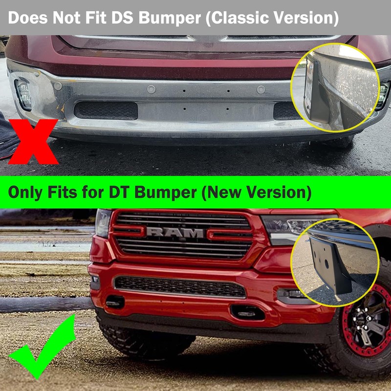 Front License Plate Frame for Dodge Ram 1500 DT 2019