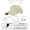Yuson Girl Baseball Cap Unisex Adjustable Baseball Caps Pure Colour