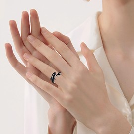 CRMAD Orca Ring for Women Sterling Silver Killer Whale Gifts (7)