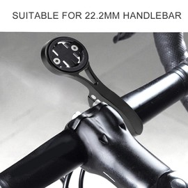 Bicycle Computer Mount, Aluminium Alloy Lightweight Bicycle Computer Extension Bracket, Anti-Rust Wear-resistant Bicycle GPS Mount, for 22.2 mm Handlebar Extension Bracket (Black)