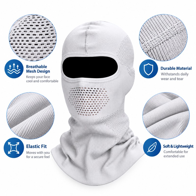 Winter Balaclava Hat for Cycling & Outdoor Sports – Elastic