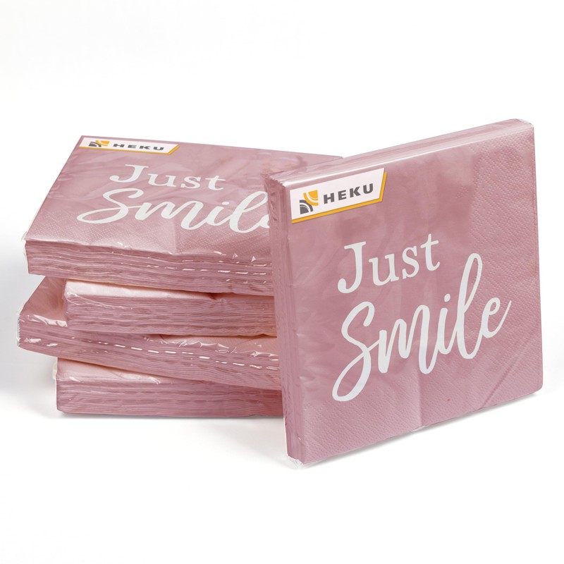 HEKU 100 napkins, 3-ply, 33 x 33 cm, absorbent and