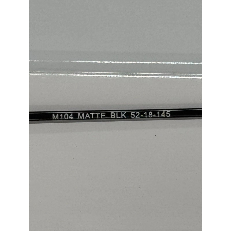 Primary M104 Matte Black Metal Unisex Eyeglasses 52mm