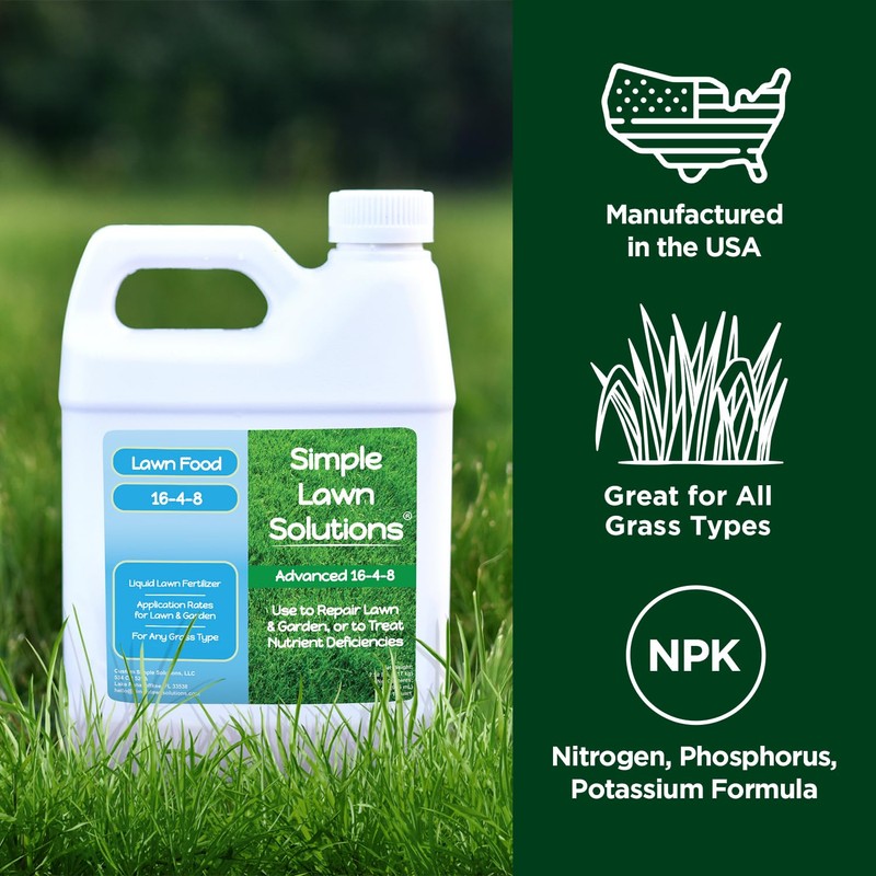 Advanced 16-4-8 Lawn Fertilizer - Liquid Lawn Food Spring &