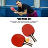 REGAIL Ping Pong Paddle Set Portable Table Tennis Set With