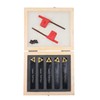 Accusize Industrial Tools 1/2'' 5 Pc Indexable Turning Tool Set,