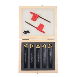 Accusize Industrial Tools 1/2'' 5 Pc Indexable Turning Tool Set, 2380-5082