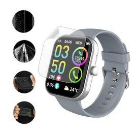 Aemus Screen Protector Compatible for zakotu Smart Watch 1.96" (6 Pack) Clear TPU Soft Film, Compatible for Coucur, Jugeman Y66 Smartwatch