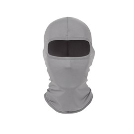 Kewucn Balaclava Ski Mask Full Face, UV & Wind Protection Face Mask for Summer Hot Weather, Breathable & Lightweight Balaclava Face Mask Cycling Motorcycle for Men Women (Light Grey)