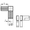 Design61 5 x Right Angle 90° Connector for Square Pipes