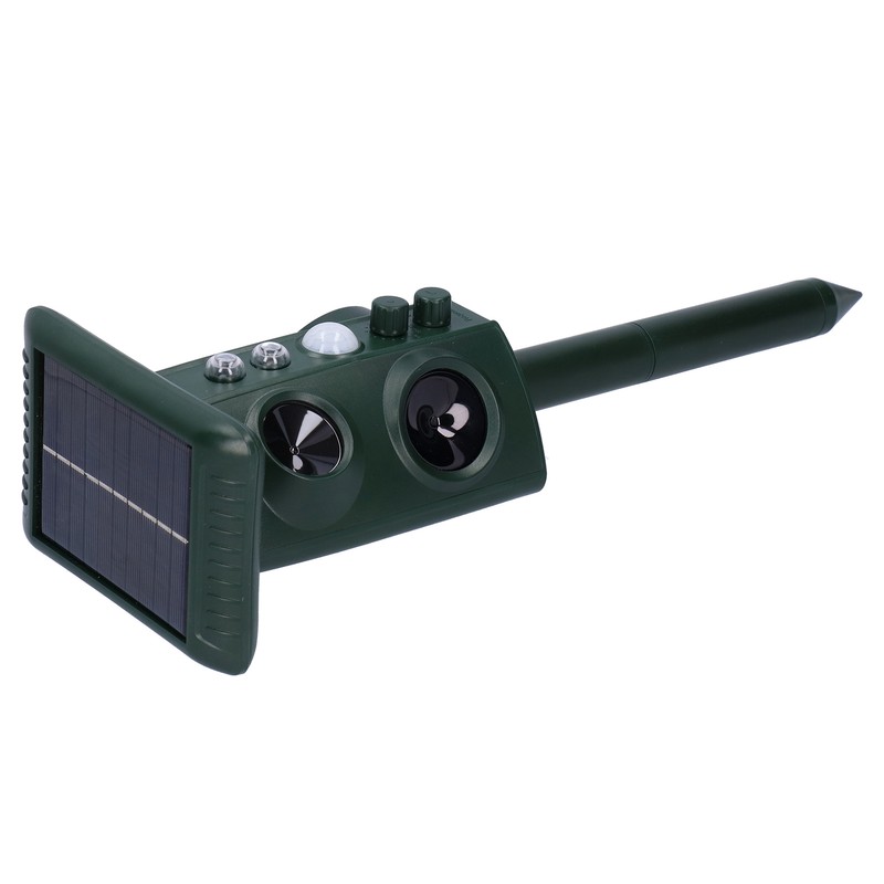 Outdoor Animal Repeller Solar Ultrasonic Power Repellent Pest Cat Dog