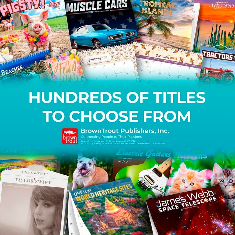 グレート・ピレニーズ 2026年 カレンダー / ブラウントラウト 輸入版 壁掛け 30.5 x 61