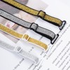 obmwang 4 Pairs Women's Bra Straps Glitter Elastic Adjustable Underwear